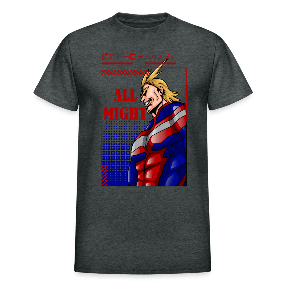 All Might - T-Shirt - deep heather