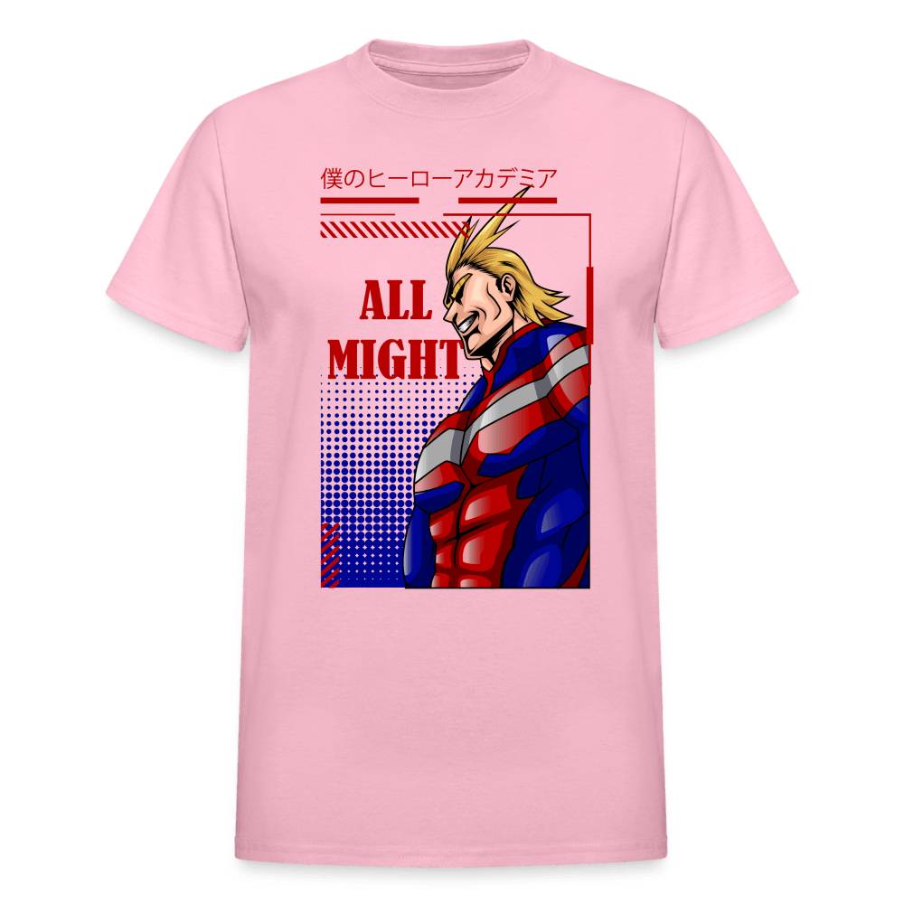 All Might - T-Shirt - light pink