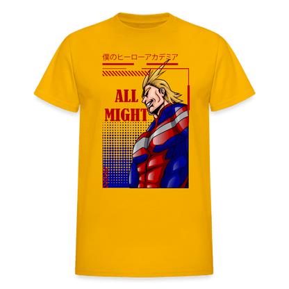 All Might - T-Shirt - gold