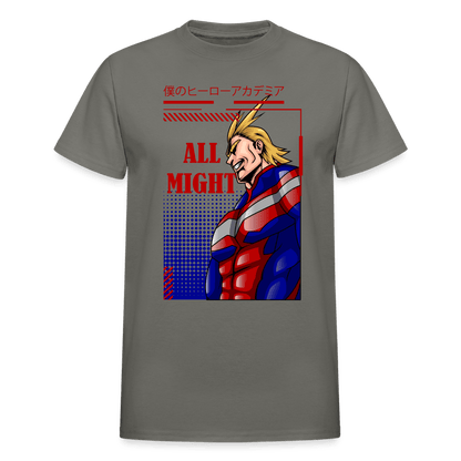 All Might - T-Shirt - charcoal