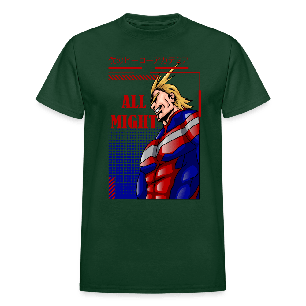 All Might - T-Shirt - forest green