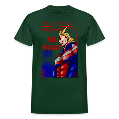 All Might - T-Shirt - forest green