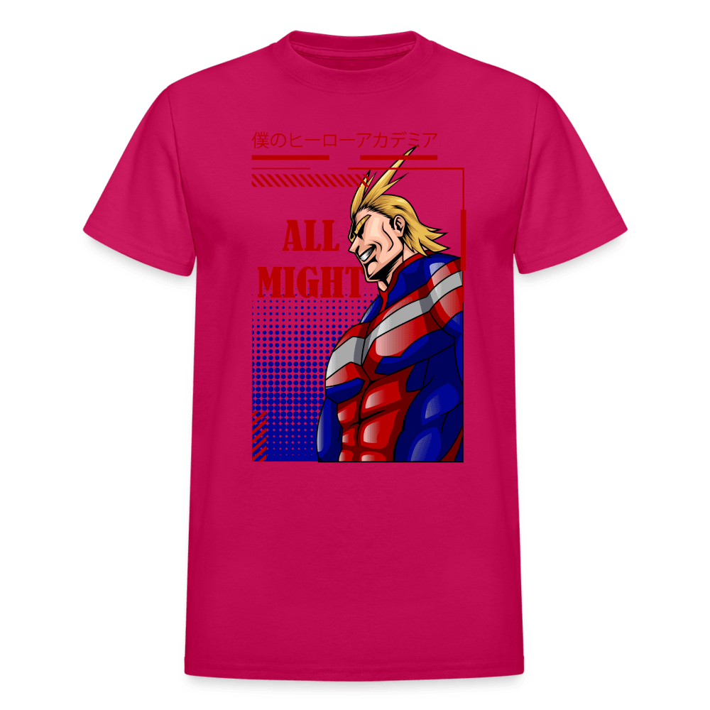 All Might - T-Shirt - fuchsia