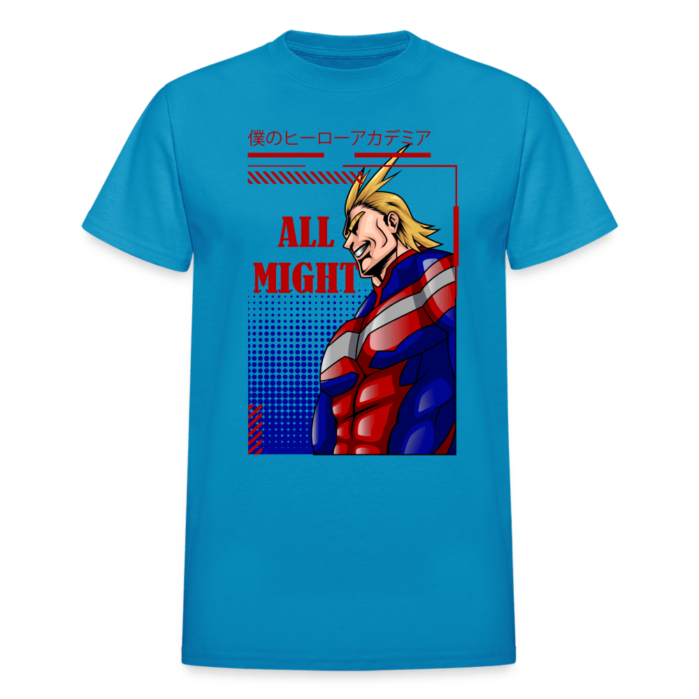 All Might - T-Shirt - turquoise