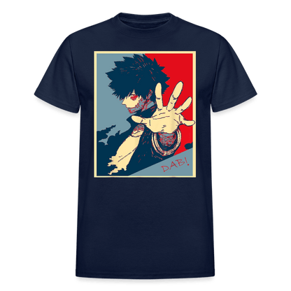 Glitched Dabi - T-Shirt - navy