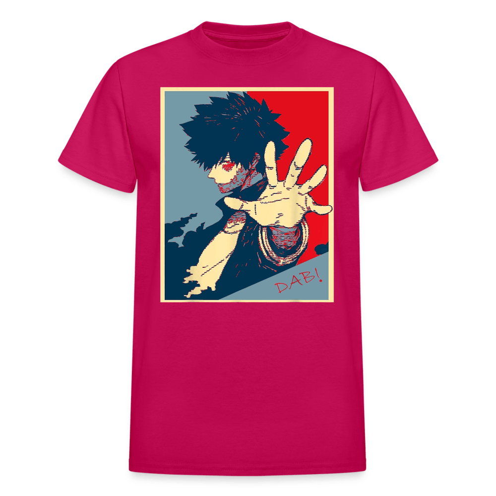 Glitched Dabi - T-Shirt - fuchsia