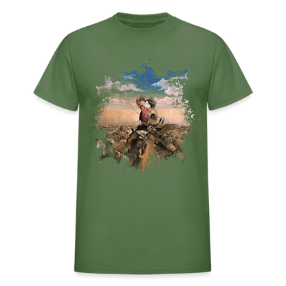 Gildan Ultra Cotton Adult T-Shirt - military green