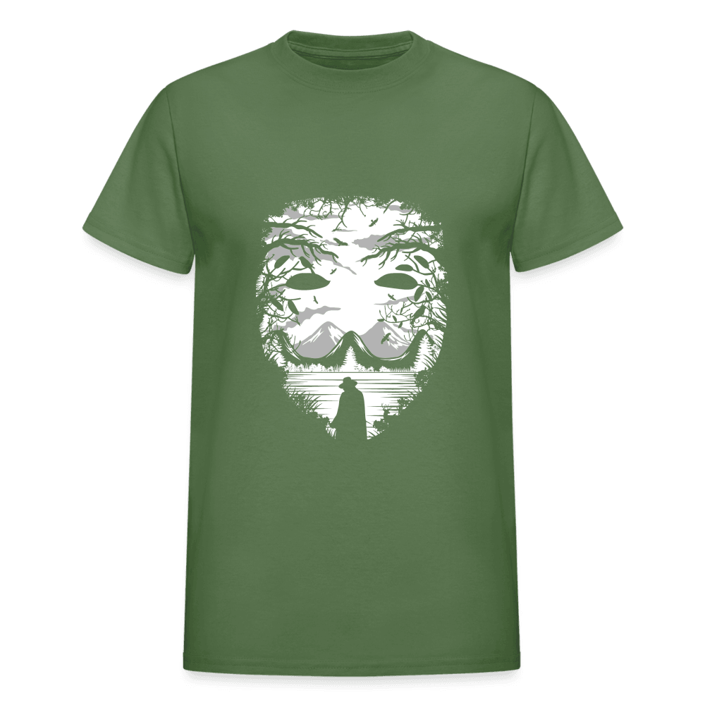 Gildan Ultra Cotton Adult T-Shirt - military green